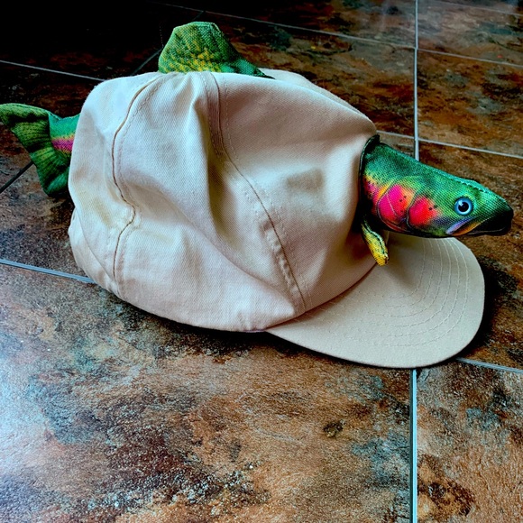 Vintage Accessories 3d Trout Novelty Fish Hat Poshmark